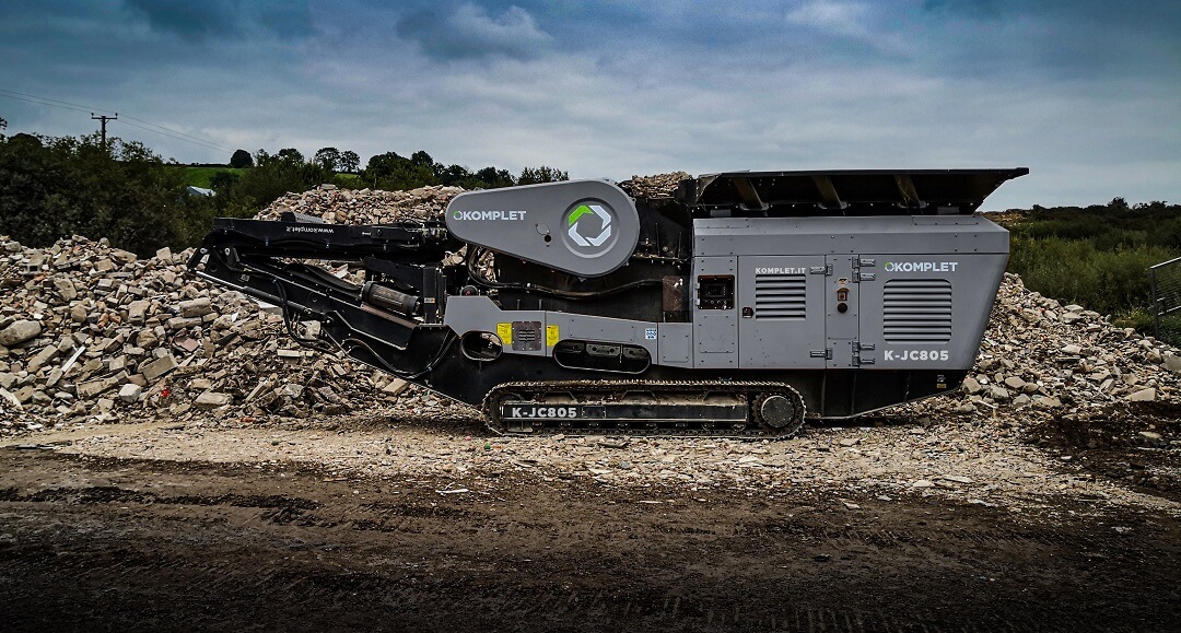 komplet k jc805 mobile jaw crusher for on site recycling komplet america llc