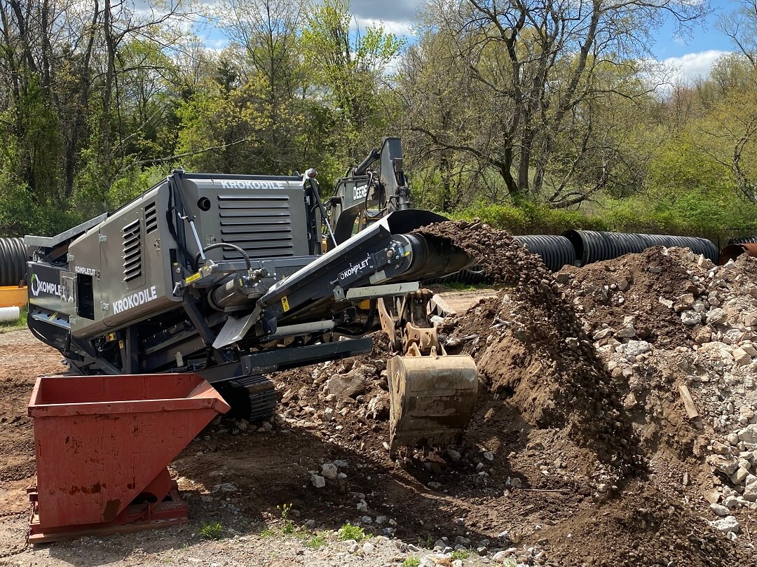 fixed or mobile concrete shredder