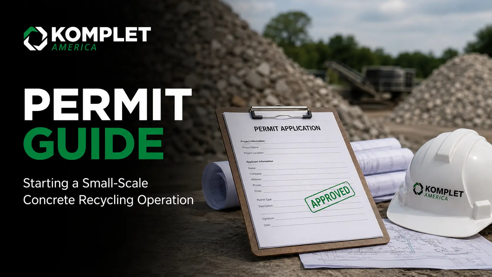 Permit Guide Starting a Small-Scale Concrete Recycling Operation
